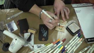 CHA 2012 - Tim Holtz Demos His New Distress Markers!