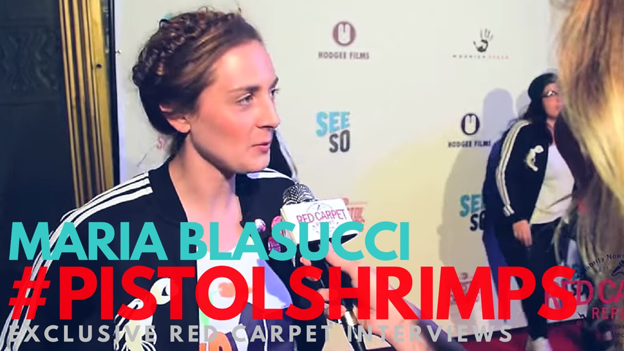 Maria Blasucci interviewed at the Premiere of Pistol Shrimps 
