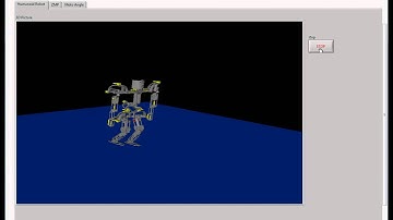 Humanoid Robot walk and stop.wmv