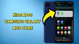 How to Hide & Unhide Apps on Samsung A03 Core l SAMSUNG A03 CORE