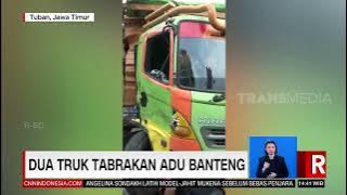 Dua Truk Tabrakan Adu Banteng | REDAKSI (03/03/22)