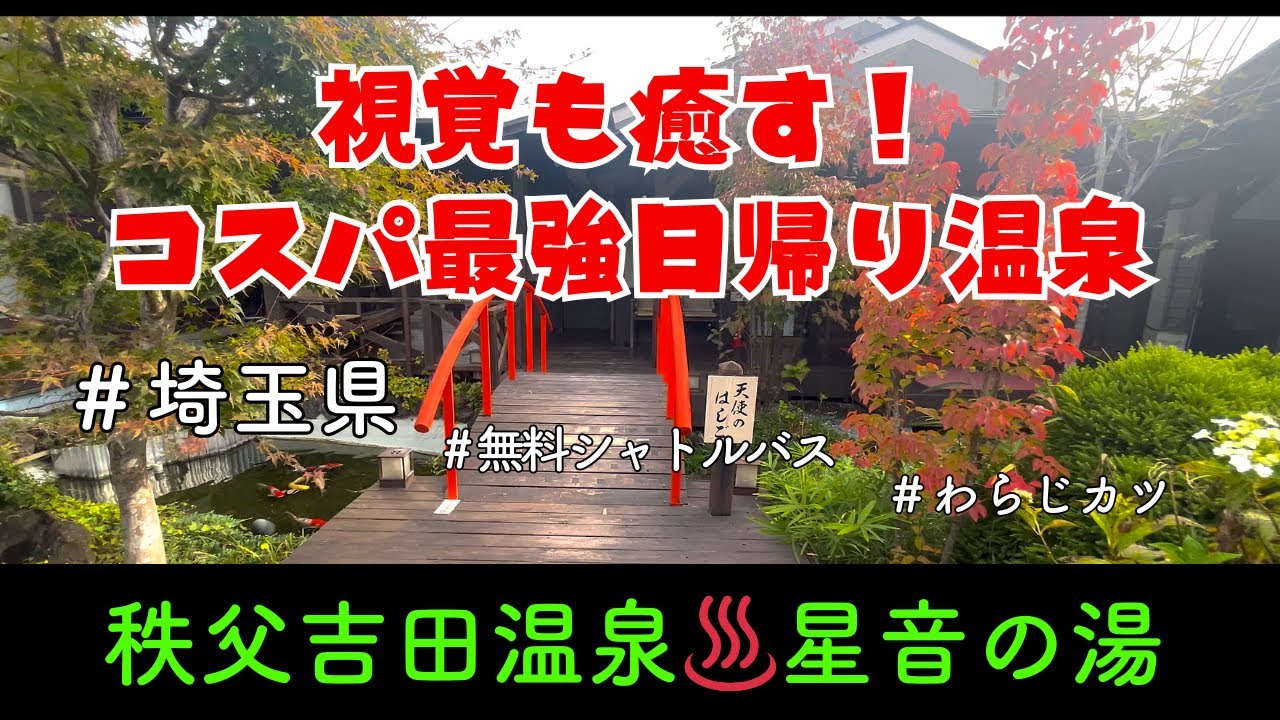 埼玉県の日帰り温泉｜星音の湯（せいねのゆ）電車派に嬉しい駅から無料の送迎シャトルバス｜コスパも◎