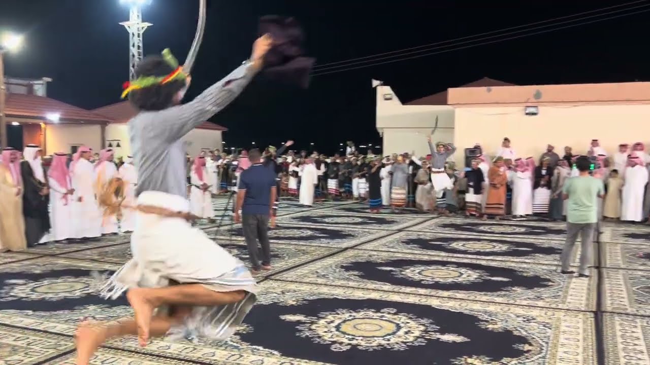 ترحيبة صف بلغازي بالضيوف في حفل زواج الشاب إياس بن علي بن ماطر في استراحة الريف ببلغازي