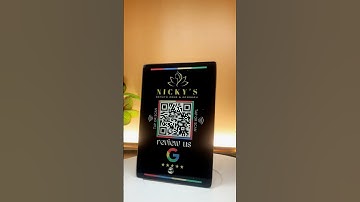 Google Review NFC & QR Code Stand | Revuz Custom Printed Acrylic Standee