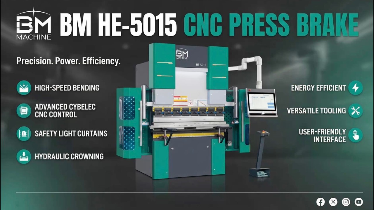 𝑩𝑴 𝑪𝑵𝑪 𝑯𝒚𝒅𝒓𝒂𝒖𝒍𝒊𝒄 𝑷𝒓𝒆𝒔𝒔 𝑩𝒓𝒂𝒌𝒆 𝑽𝒊𝒅𝒆𝒐--HE 5015 #cncpressbrake  #metalbending  #sheetmetalfabrication