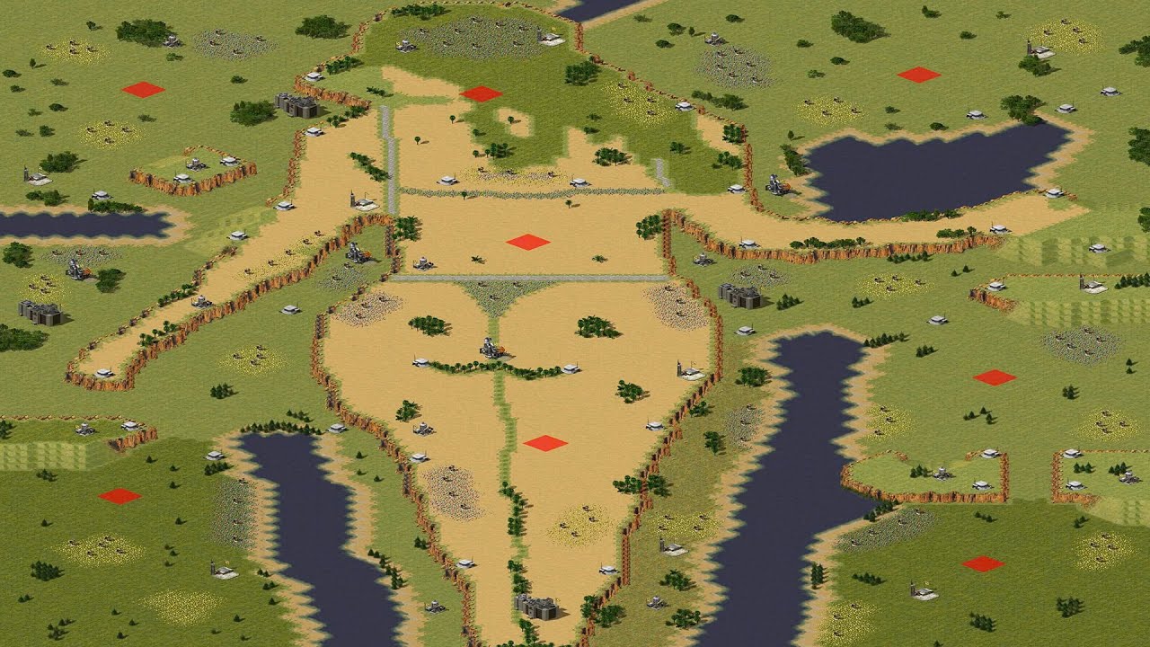 Red Alert 2 Yuri Revenge - Extreme AI - 7 Libya Vs Yuri - Pretty Woman V27 - Command Conquer