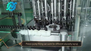 high speed automatic syrup filling machine