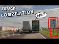 Truck driver bets it all on a stupid overtake  more