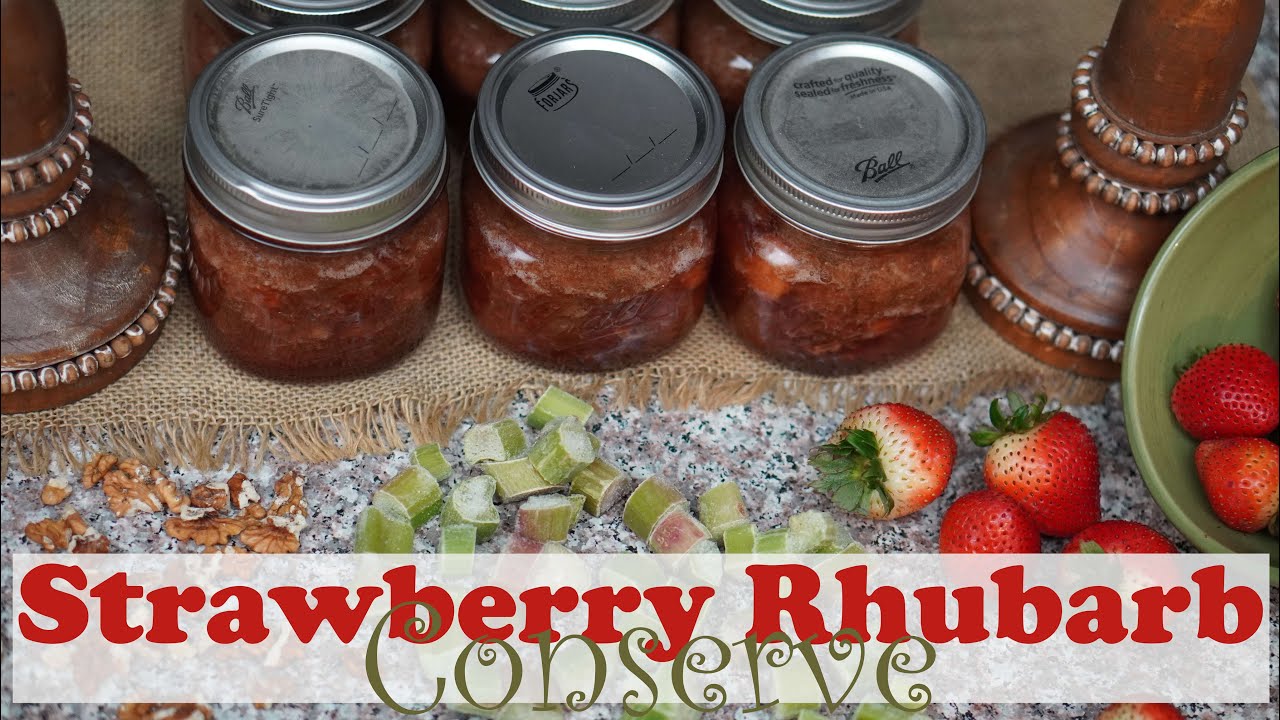 Rhubarb Raspberry Conserve Strawberry Rhubarb Conserve Canning Recipe and Directions - YouTube