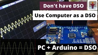 Oscilloscope using Arduino| How to use PC as DSO | Arduino and computer Scope | Arduino oscilloscope screenshot 5