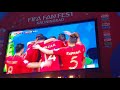 Cristiano Ronaldo free kick goal vs Spain @ 2018 FIFA World Cup Fan Fest