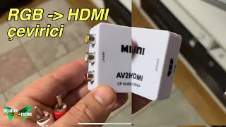 Eski Girişli Cihazı Yeni Tv Lerde Hdmi Nasıl Kullanırız ? Rgb Av