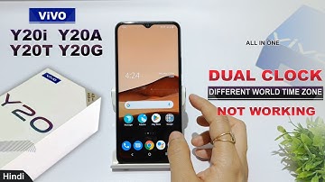 How to add dual clock vivo y20t, y20g, y20a, y20i | Change clock style | vivo y20 dual clock setting