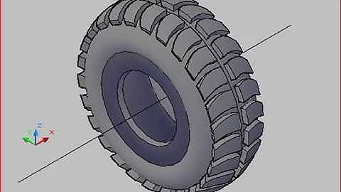 AUTO CAD 3D make a tire