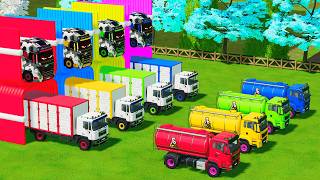 カラフルなガレージ：ミキサー車・ダブルフラットベッドトレーラー・VOLVO・MAN BOX・MANの全車両紹介 screenshot 4