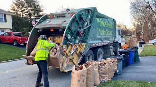 WM Garbage Truck Packing A Peak Week Cart Line