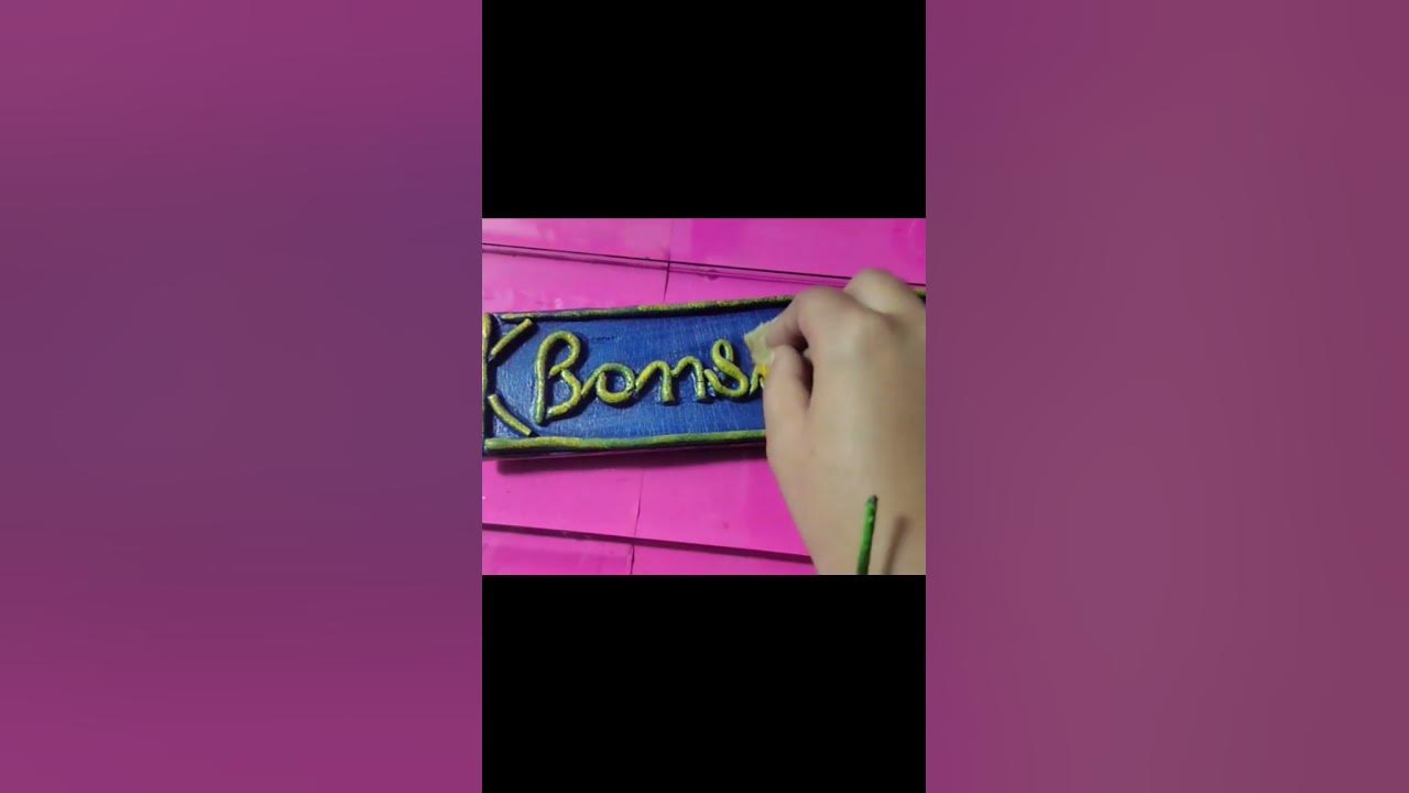 Name plate making ideas youtube