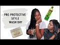 Pre- Protective Style Wash Day Routine| How to Prep Your Hair For Braids