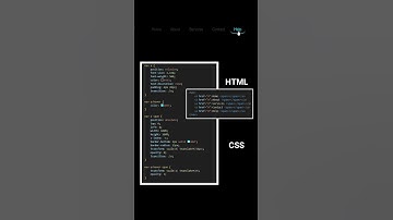 #02 Menu hover effect using HTML and CSS #html #css #shorts