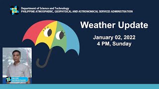 Public Weather Forecast Issued At 400 Pm January 2, 2022