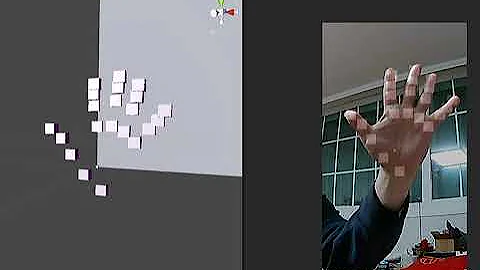 Unity Barracuda Hand Tracking Test.