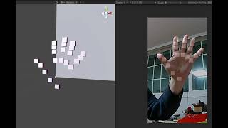 Unity Barracuda Hand Tracking Test.