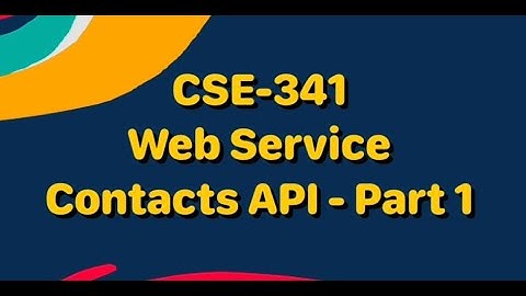 Contact Api - Part 1