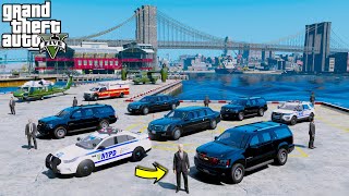 President Secret Service Motorcade Escorted By NYPD In GTA 5 Liberty City