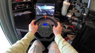 Real car's driving experience at home with CAMMUS wheel driving system