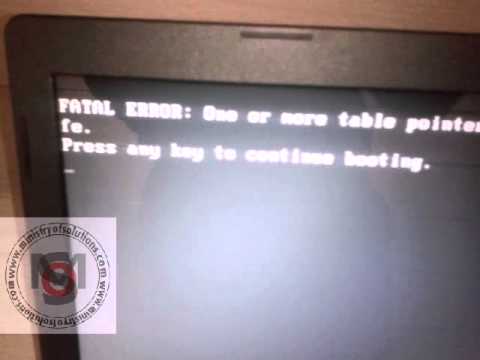 One or more table pointers are invalid  Modification could be unsafe
