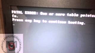 One or more table pointers are invalid  Modification could be unsafe