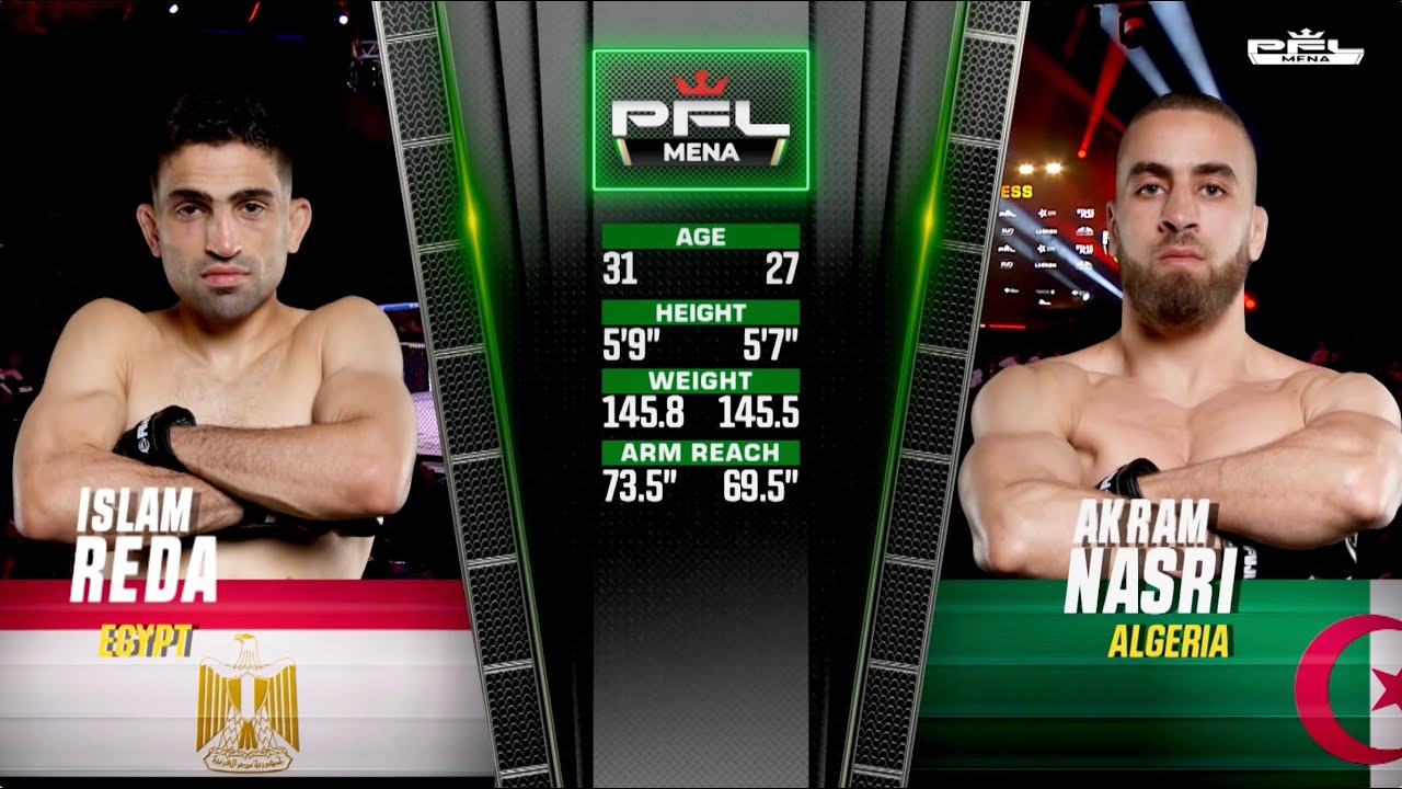 2025 PFL MENA 1: Reda vs Nasri Fight Highlight
