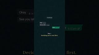 POV: YOU DECIDE TO NOT TEXT FIRST 😔 #shorts