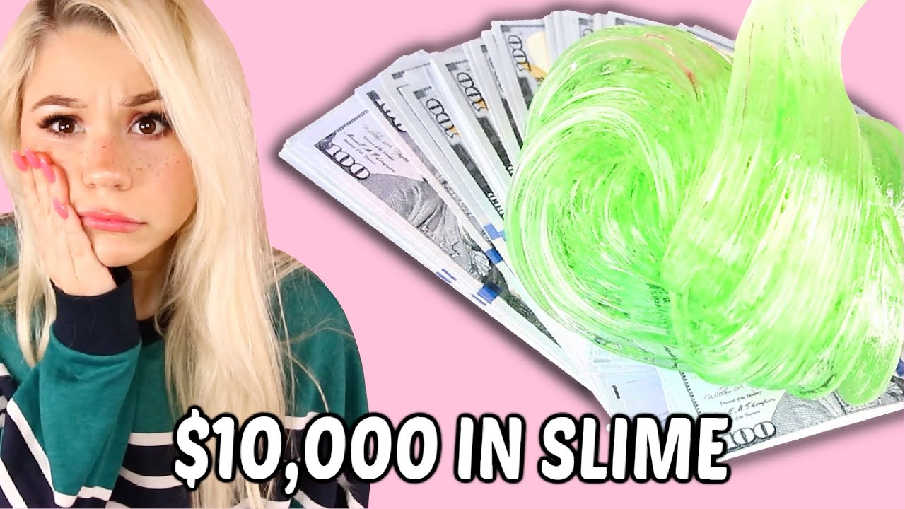 I MADE THE MOST EXPENSIVE SLIME DIYS💰*mixing 10,000 into clear slime
