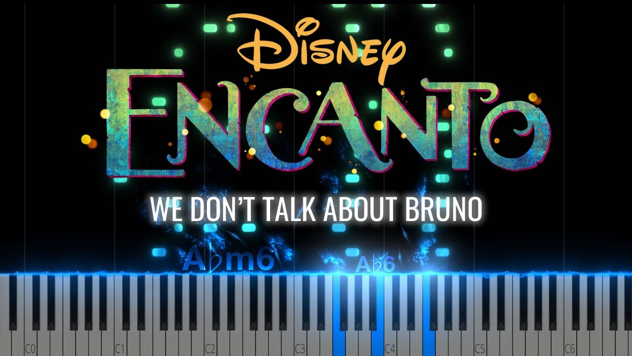 We Don't Talk About Bruno | Disney Encanto | Piano tutorial with Chord ...