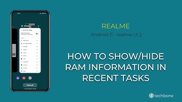 How to Show/Hide RAM information in Recent Tasks - realme [Android 11 - realme UI 2]