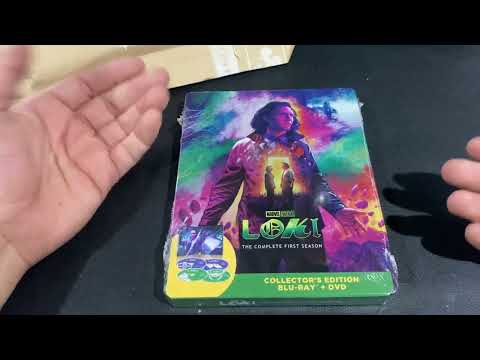 Loki Season 1 Blu-ray + DVD Steelbook (Disney Movie Club Exclusive) Unboxing