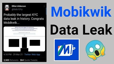 Mobikwik Data Leak | Millions Users data breach | elliot alderson exposed Mobikwik