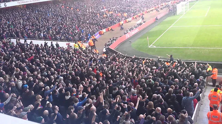 Palace fans OWNING the Arsenal fans - DayDayNews