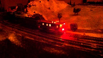 N scale led lighted caboose-signal lights