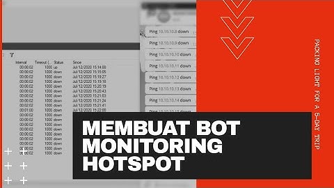 MEMBUAT BOT TELEGRAM UNTUK MONITORING STATUS UP DOWN PADA USER