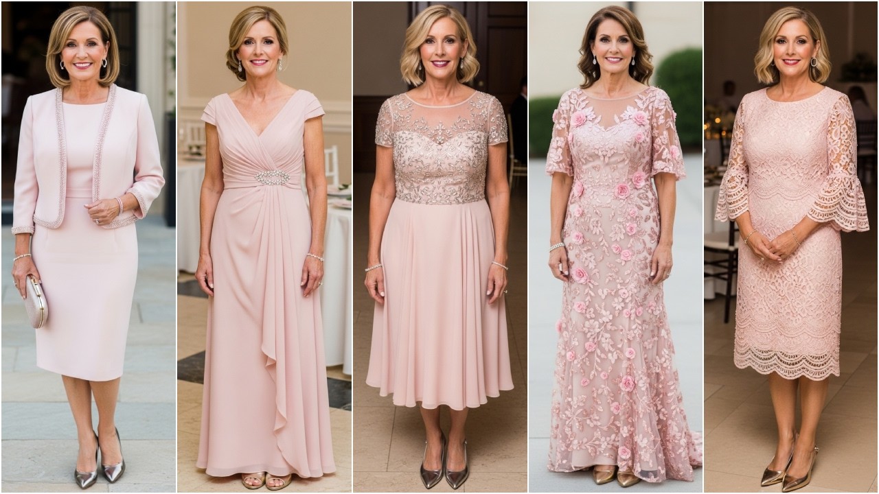Blush Pink Mother of Groom Dresses 2026: Elegant, Stylish & Flattering  Gowns & Outfits for Mums