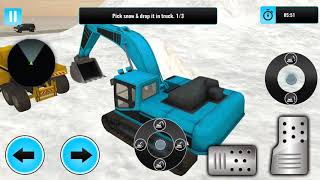 Real Snow Blower Truck Excavator Simulator (Game Scapes Inc) #3 | Android Gameplay HD screenshot 2