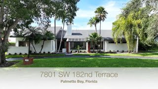 7801 SW 182nd Terrace Palmetto Bay , FL