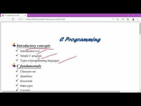 C PROGRAMMING FULL TUTORIAL OVERVIEW | ALL TOPICS | BCA FIRST SEM | HPU ...