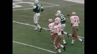 NY Jets vs SF 49ers November 1971   return of Joe Namath - NFL Action