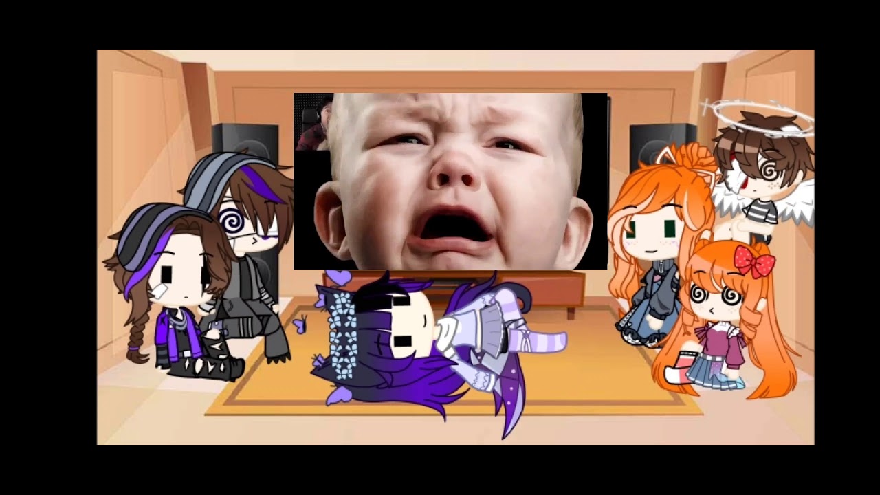 Afton's Family + Saria (My oc) React to Markiplier Fnaf 4 And SL reaction compilation