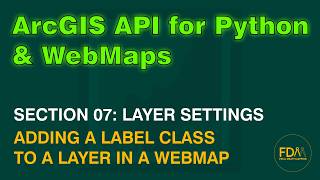 Labelling a WebMap Layer in ArcGIS Online using the ArcGIS API for Python | Label Class