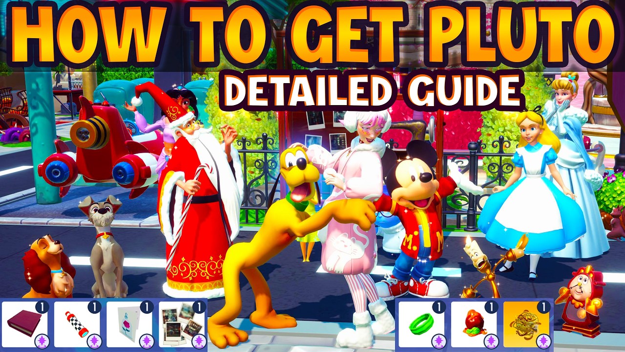 How To Get PLUTO in Disney Dreamlight Valley. Every Step + Tomatoes Quest.