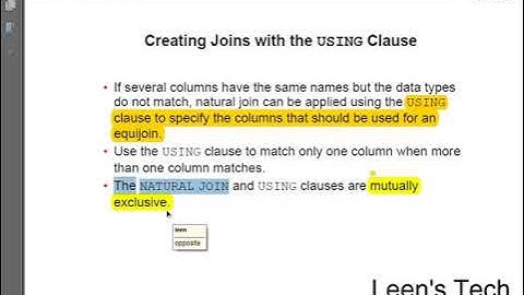 SQL 11g Tutorial in Bangla # 25 Natural join in SQL Statements